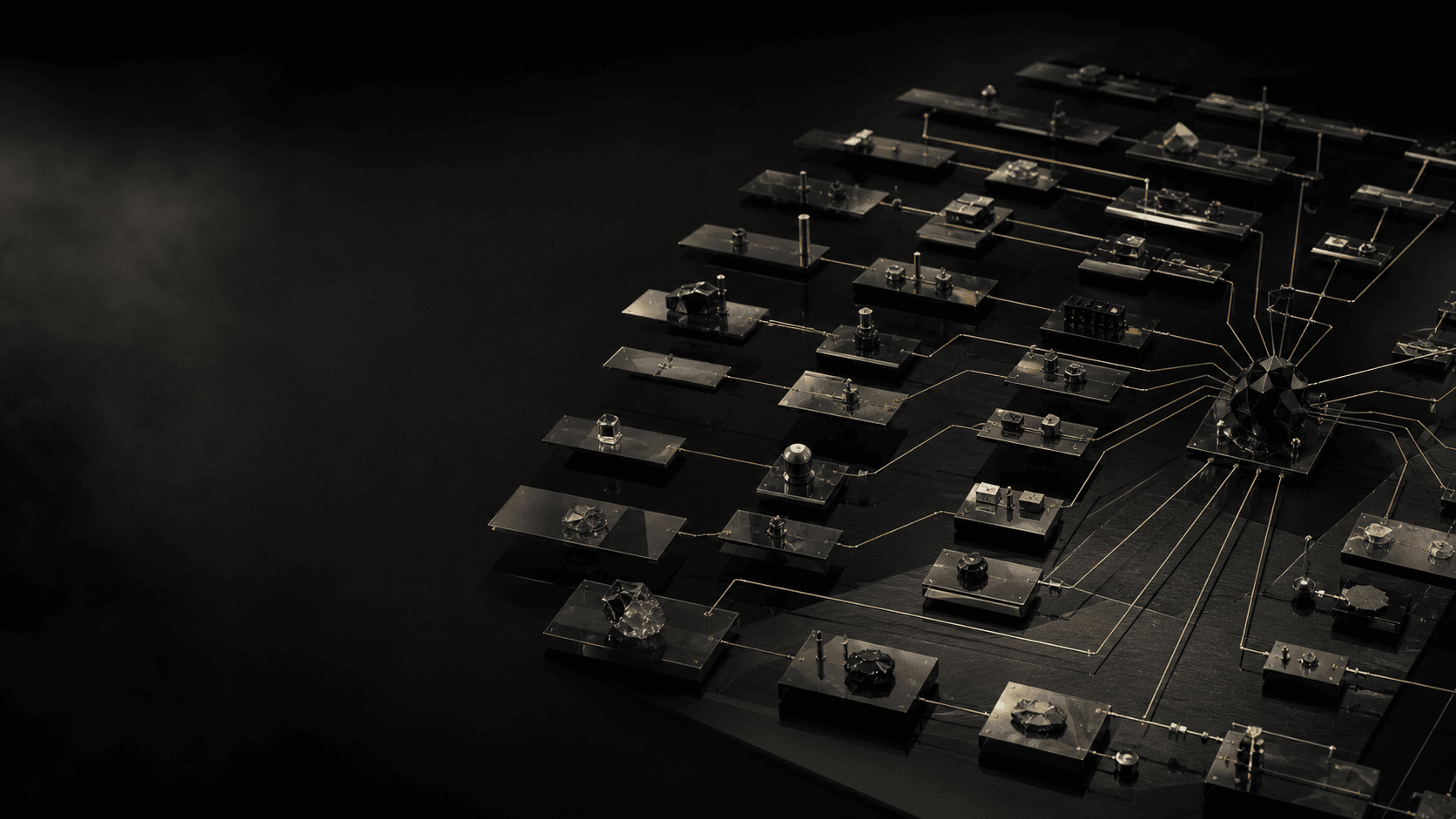 Overture hero option 03: Evidence Field